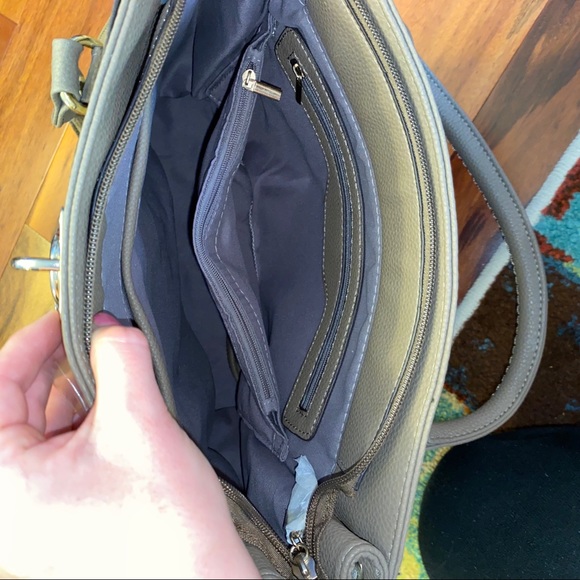 NWT Ruby Blue Couture Tote “The Tanya” - Stone - Picture 4 of 5